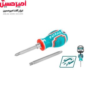 پیچ گوشتی مشتی دو طرفه کوتاه توتال