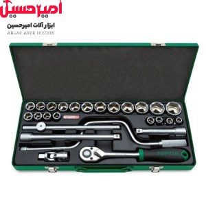 جعبه بکس 26 پارچه درایو 1/2 تاپ تول