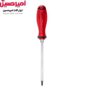 پیچ گوشتی ضربه خور چهارسو 150*6 دسته TPR توسن