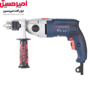 دریل چکشی گیربکسی 13 میلی‌متر 1050 وات آچاری سری پلاس توسن مدل 0081D